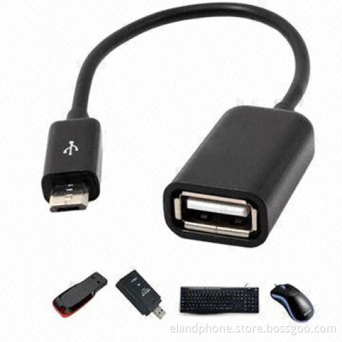 OTG Cable, Micro to USB Female Nickel-plated Plug